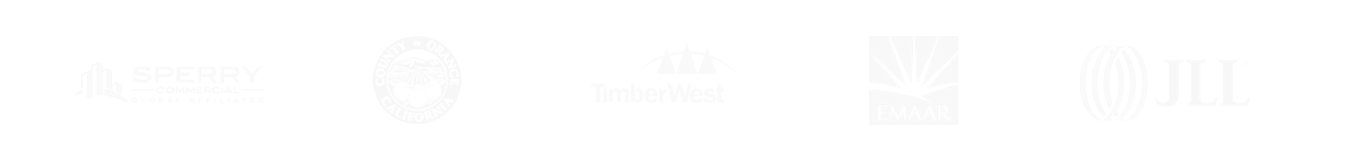 trusted by Sperry Commercial County of Orange TimberWest Emaar JLL