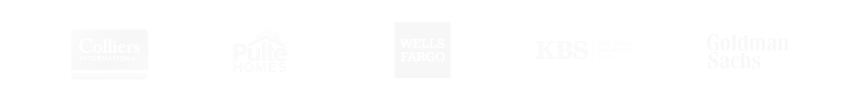 trusted by Colliers International Pulte Homes Wells Fargo Bank KBS Real Estate Investment Trust Goldman Sachs